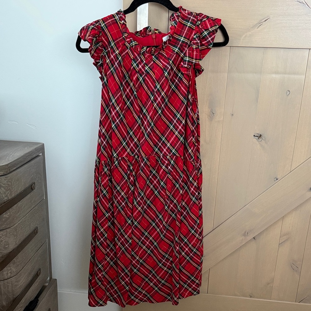 NWT Vineyard Vines Red Plaid Christmas Dress size 12